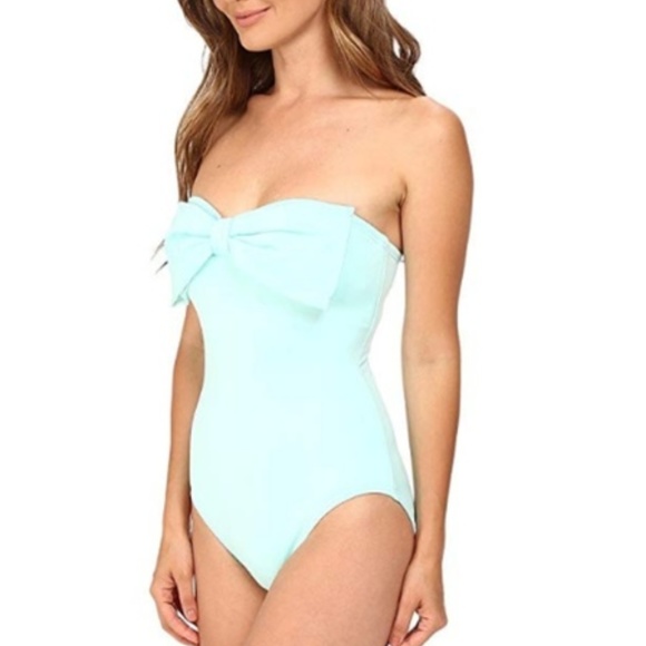 🔥NWT Kate Spade Georgica Bandeau Swimsuit - Picture 2 of 4